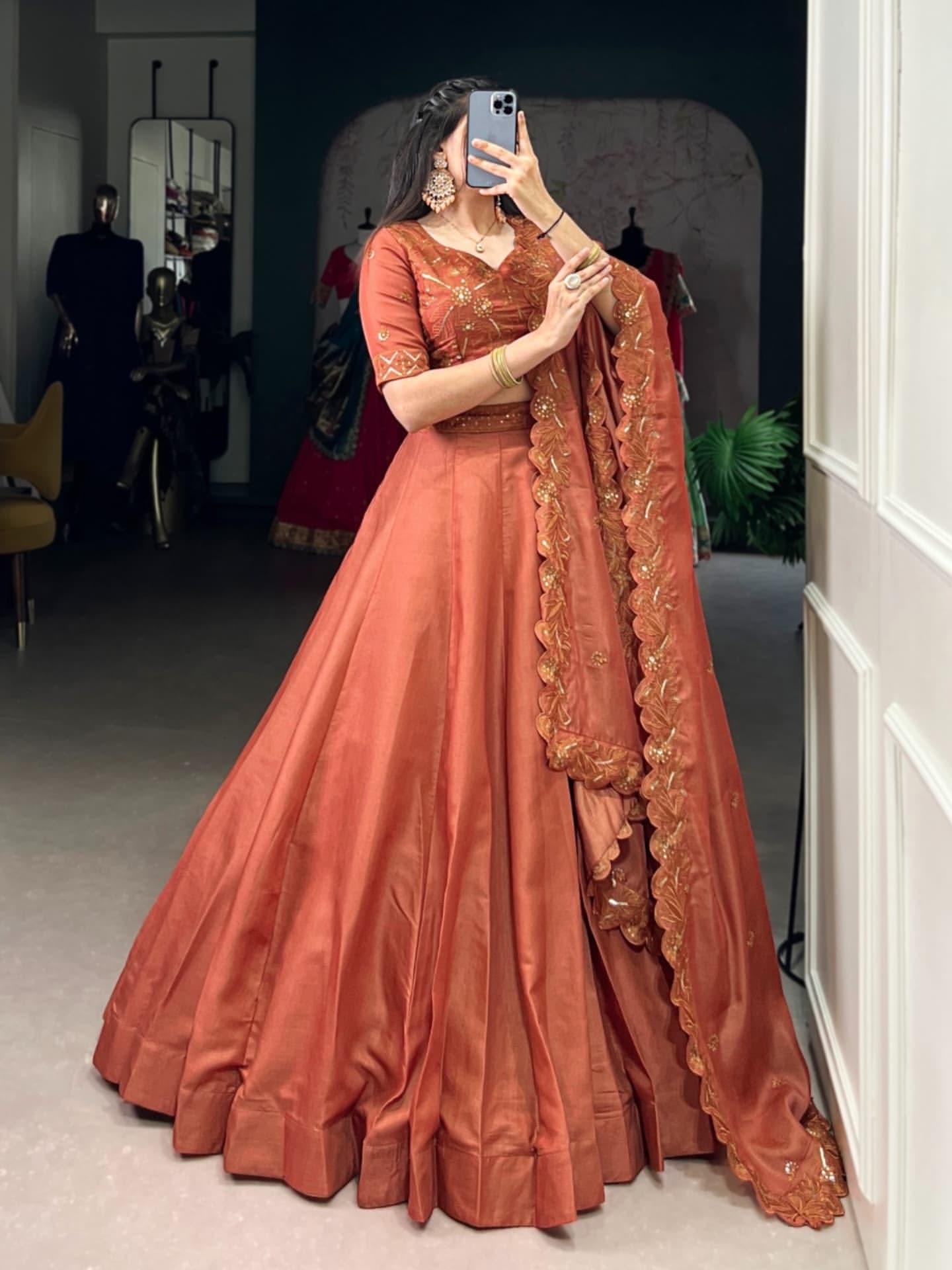 Classic Rust Lehenga Choli