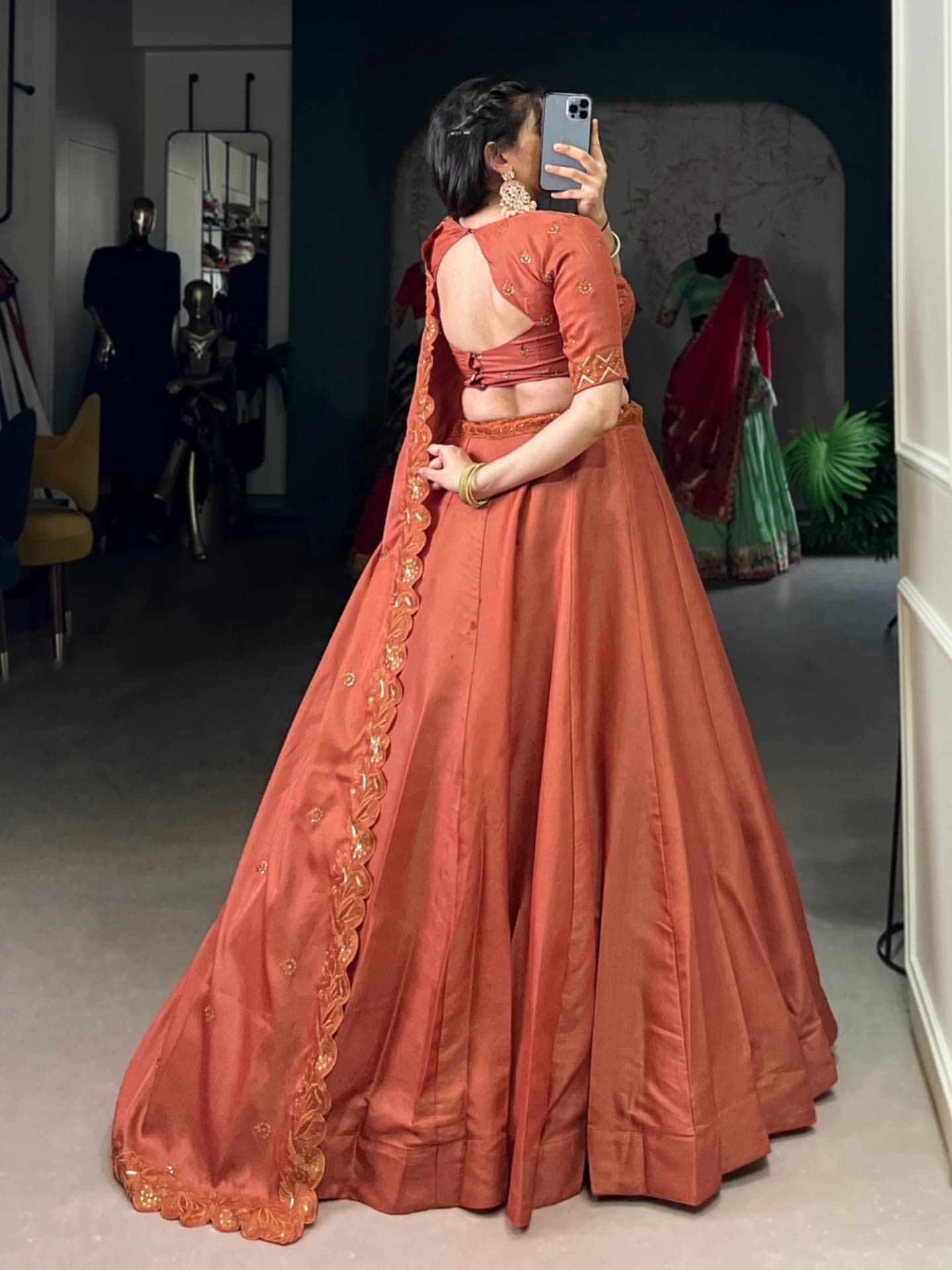 Classic Rust Lehenga Choli