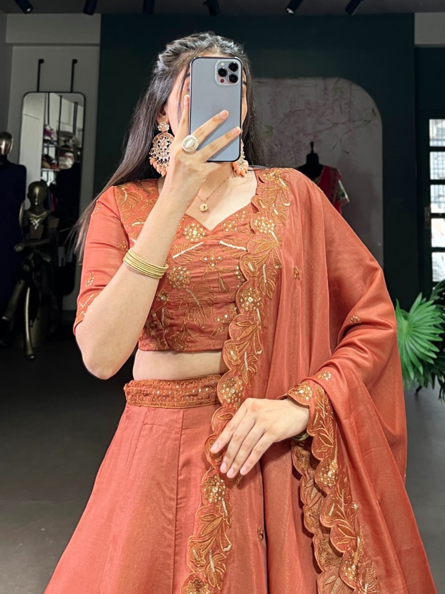 Classic Rust Lehenga Choli