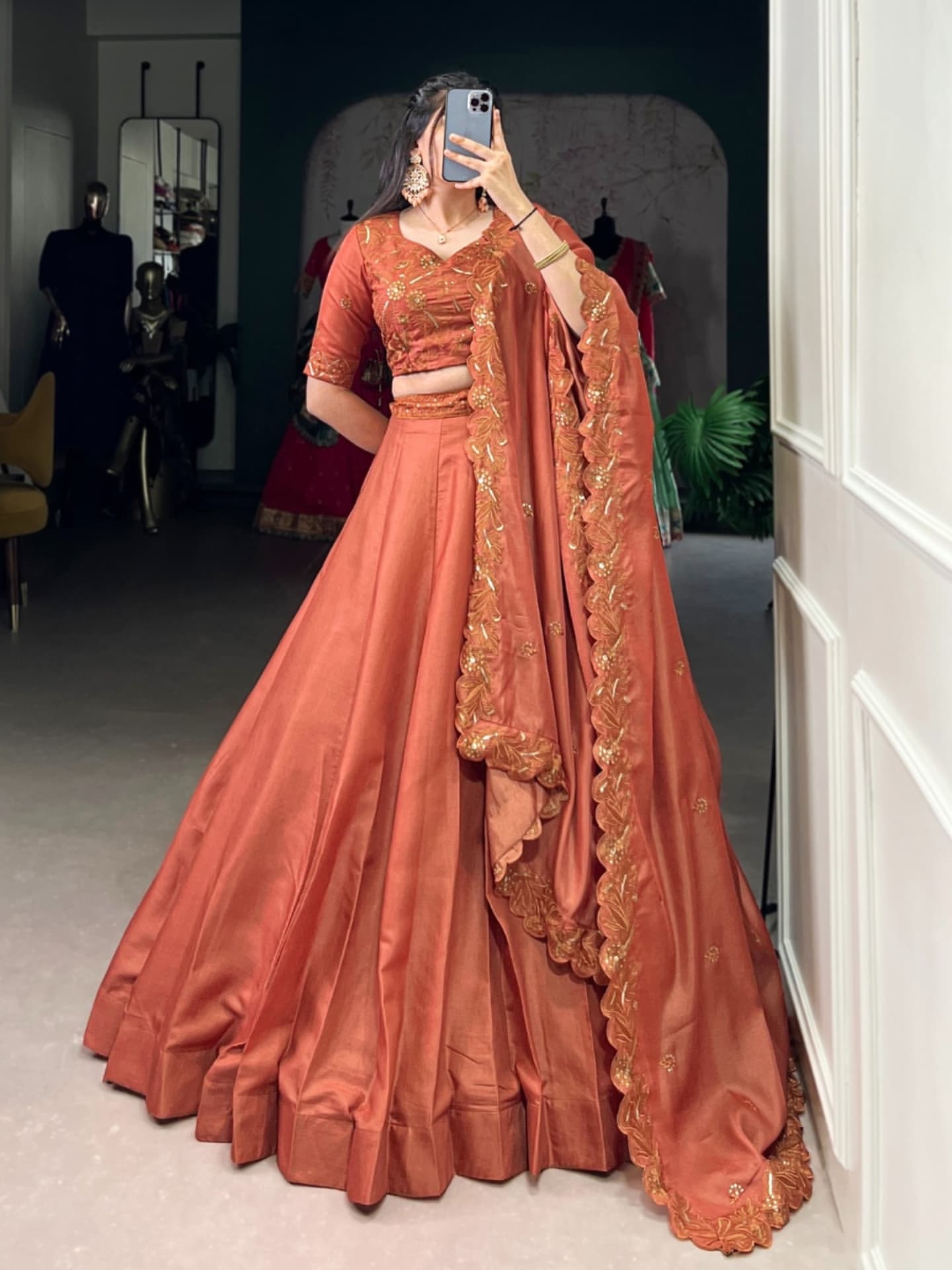 Classic Rust Lehenga Choli