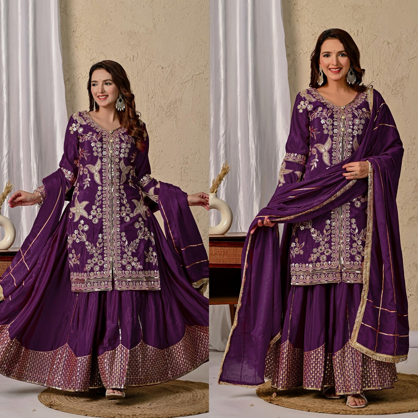Designer Party Wear Sharara Set