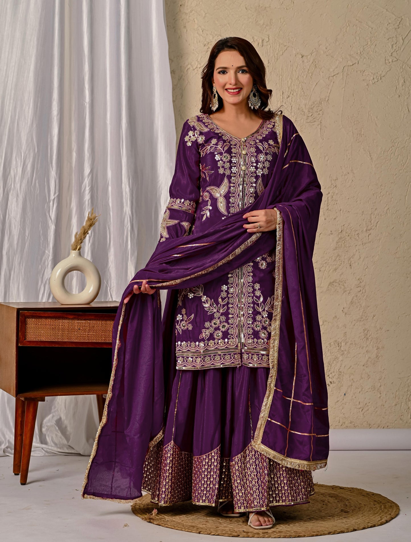 Designer Party Wear Sharara Set