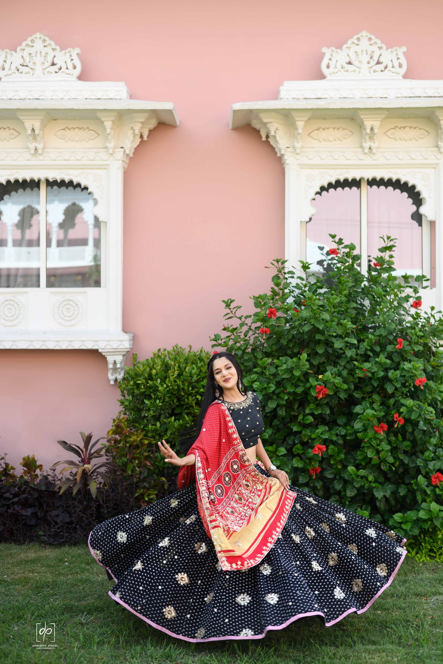Black Bandhej Chaniya Choli