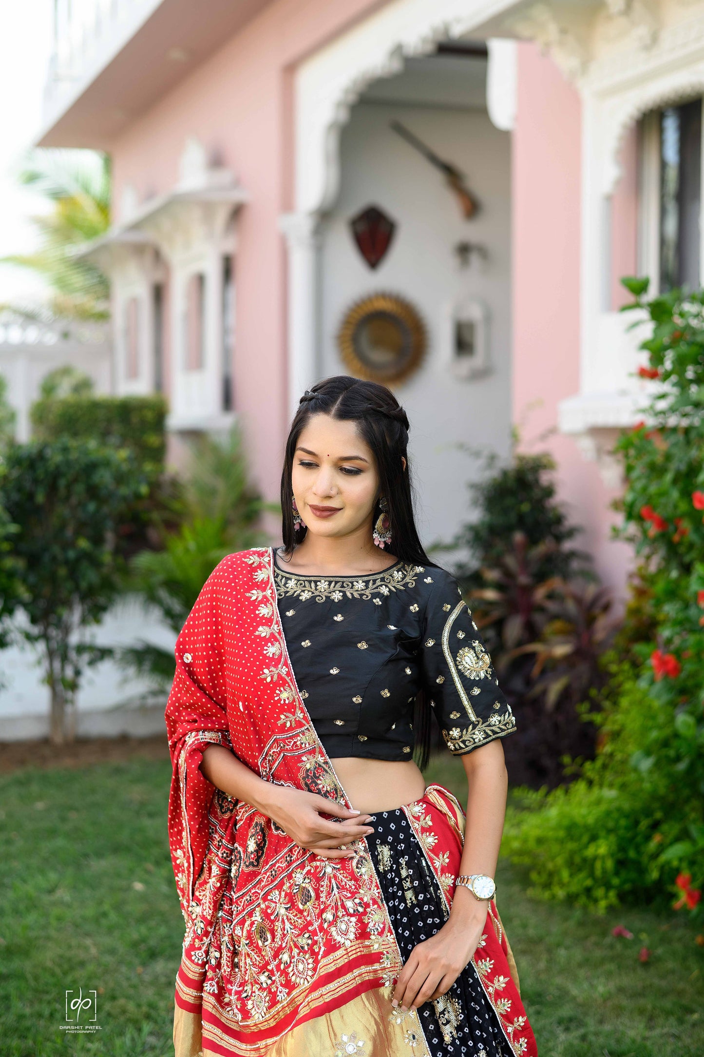 Black Bandhej Chaniya Choli