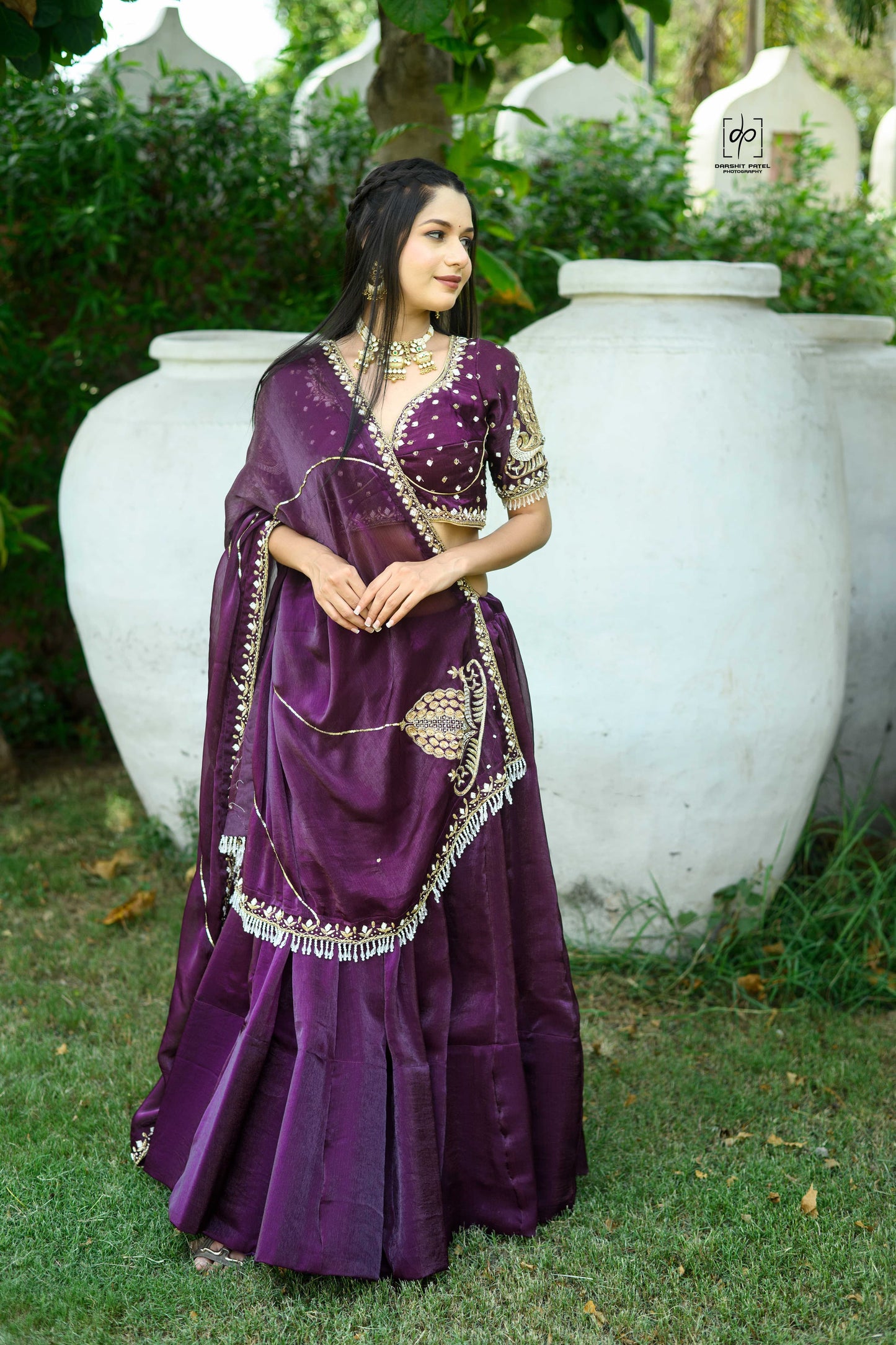 Hand-Embroidered Lehenga