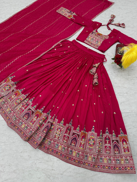 Vichitra Lehenga Choli Set