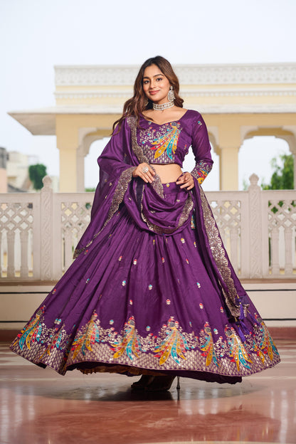 Vichitra Lehenga Choli Set
