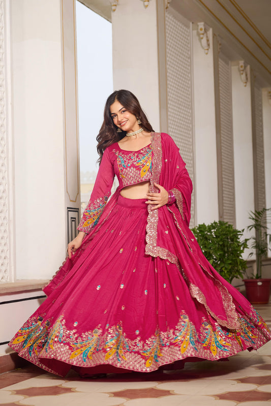 Vichitra Lehenga Choli Set