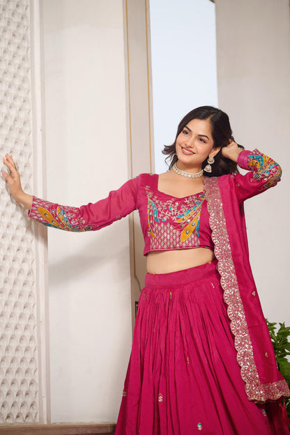 Vichitra Lehenga Choli Set