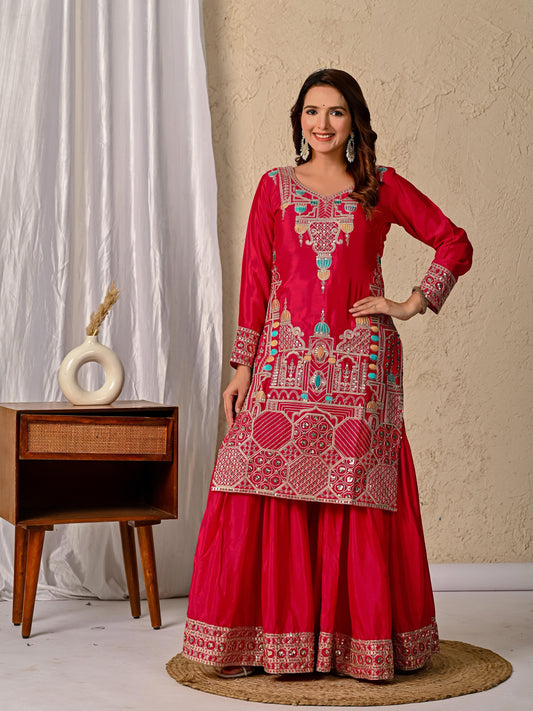 Designer Party Wear Sharara Set