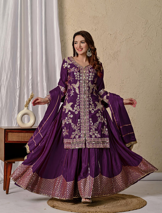 Designer Party Wear Sharara Set