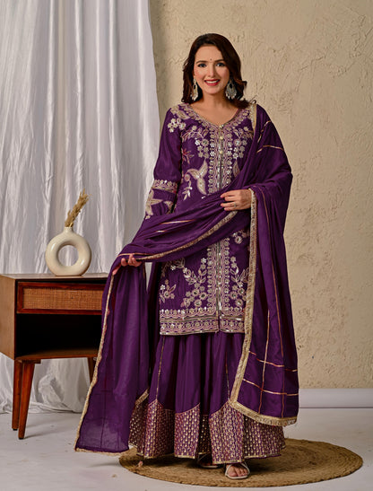 Designer Party Wear Sharara Set