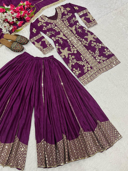Designer Party Wear Sharara Set
