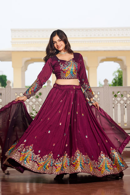 Vichitra Lehenga Choli Set