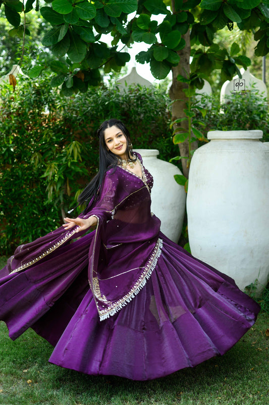 Hand-Embroidered Lehenga